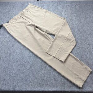 Greg Norman Golf Pants Men 42 x 32 Beige Performance Stretch Clubhouse